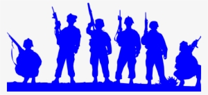 Blue Army Silhouette Clip Art - Lest We Forget Svg