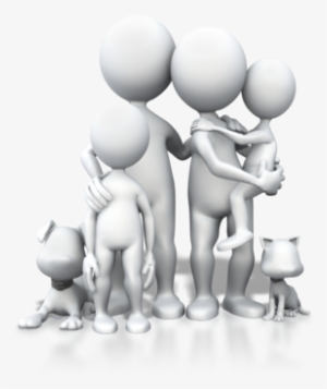 3d People Family Png