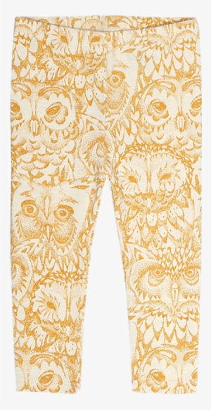 Soft Gallery Paula Leggings Golden Glow - Soft Gallery Owl Beanie (cream) 4-6 År