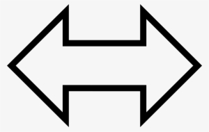 Arrow Of Two Point To Opposite Directions Comments - Opposite Icon