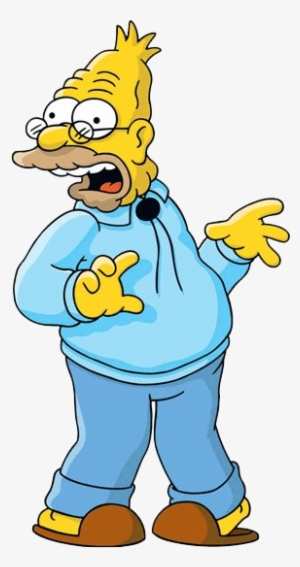 Abraham Simpson - Shading - Simpsons Grandpa