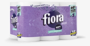 Fiora Lavender Scented Core Toilet Paper Double Rolls - Fiora Bath Tissue 12 Pack