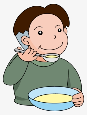 Free Soup Clipart The Cliparts - Boy Eating Soup Clipart