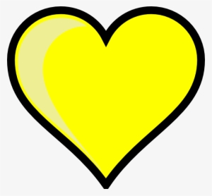 Yellow Heart Png Hd - Yellow Heart
