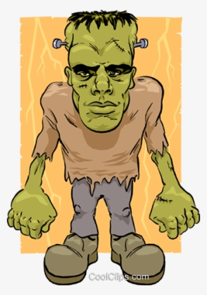 Cartoon Frankenstein Royalty Free Vector Clip Art Illustration - Cartoon Frankenstein Monster