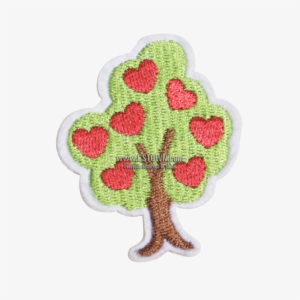 Stock Cartoon Heart Tree Embroidered Patch - Embroidered Patch