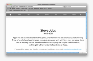 On A Sad Note, I Would Like Extend My Deepest Condolences - Steve Jobs 1955 2011