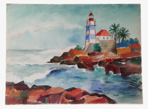 Drawing Lighthouse Watercolor - Art