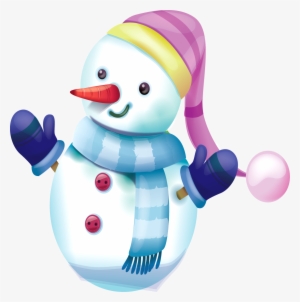 Beautiful Snowman Clipart - Png Snowman