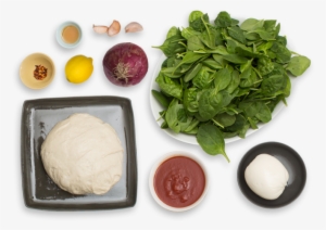Spinach & Fresh Mozzarella Pizza With Lemon & Chile - Fresh Pizza Ingredients Png