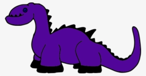 Dinosaur Clipart Purple Dinosaur - Dinosaur Cartoon