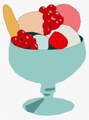 Ice Cream Bowl Clipart - Taça De Sorvete Desenho Png