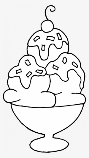 Ice Cream Sundae Coloring Page - Draw An Ice Cream Sundae