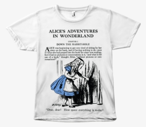 Alice In Wonderland T-shirt [2017 Version] - Alice In Wonderland Journal - Alice And The Secret