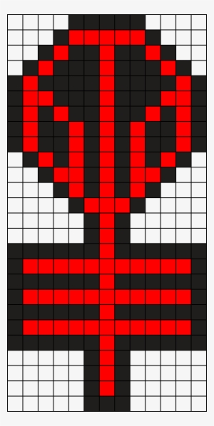 Twenty One Pilots Alien Logo Perler Bead Pattern / - Twenty One Pilots Pixel Art
