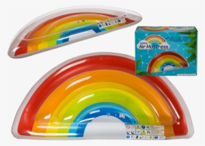 Jumbo Quality Funky Rainbow Inflatable Swim Pool Float - Air Mattress