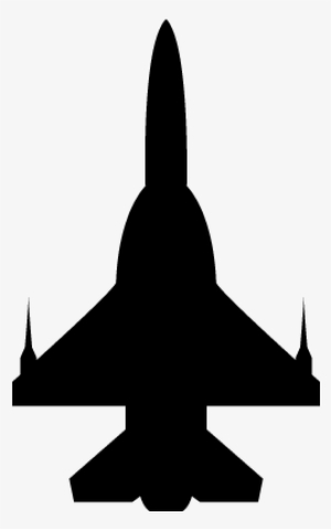 Airplane Silhouette Vector - Plane Military Icon