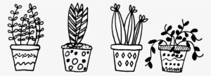 Ftestickers Plants Flowers Doodle Doodles Doodleart - Cactus Black And White Png