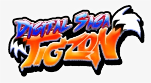 Digital Saga Tigzon 90s Style Logo - Illustration
