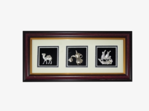 3 House Metal Frame - Picture Frame