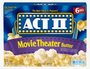Movie Theater Butter Popcorn - Act Ii Popcorn Movie Theater Butter