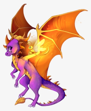 The Purple Dragon By Uvrenaux On Deviantart Clipart - Cute Spyro The Dragon