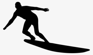 Clip Black And White Download Surfing Silhouette At - Surfing Clipart Black And White