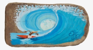 Stylin'" Driftwood Surf Art By Steve Pp - Sea Kayak