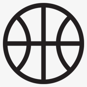 Basketball Icon Decorative Sticker - Hobbies Basketball Icon White Png