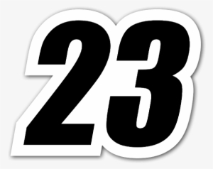 23 Racing Number Sticker - Numeros 23