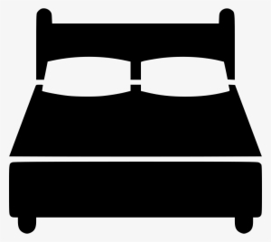 Clipart Bed Svg - Double Bed Icon Png