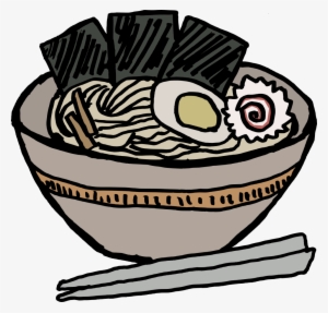 Picture Black And White Stock Onlinelabels Clip Art - Ramen Bowl With Nori