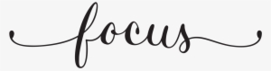 Just Focus - Focus Typography