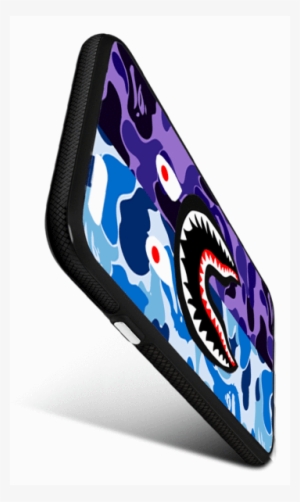 Bathing Ape Blue-purple Iphone Case - Blue