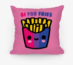 Bi For Fries Pillow - Happy National French Fry Day
