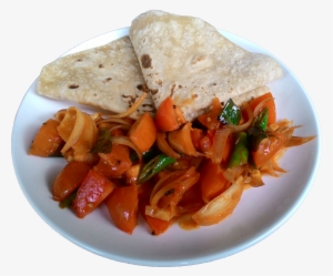 Tomato Fry With Chappatis - Gringas