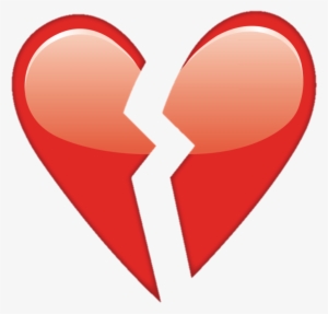 Overlay Tumblr Heart Corazonroto Corazon Heartbroken - Emojis De Whatsapp Corazon Roto