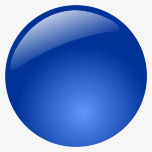 Button Blue Png - Round Glass Button Png