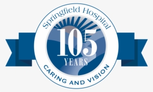 springfield hospital 105th anniversary logo - graphic design