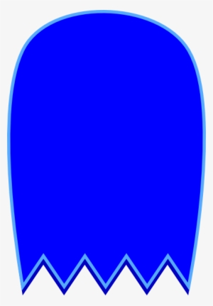 Blue Pacman Ghost Svg Clip Arts 414 X 595 Px