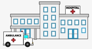 Drawing Buildings Hospital - Clip Art Of Hospital