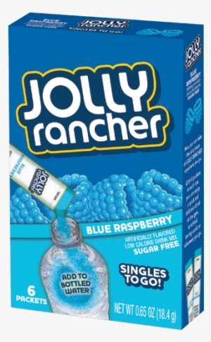 Jolly Rancher Blue Raspberry Singles To Go - Jolly Rancher Logo
