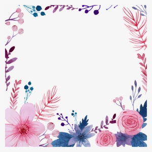 Beautiful Hand Painted Watercolor Wreath Flowers Greeting - Watercolour Flowers Png Free