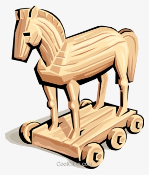 Trojan Horse Royalty Free Vector Clip Art Illustration - Cavalo De Troia Png