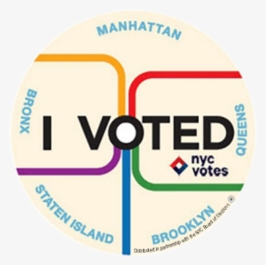 Nyc Campaign Finance Board - Voted Sticker Nyc 2017
