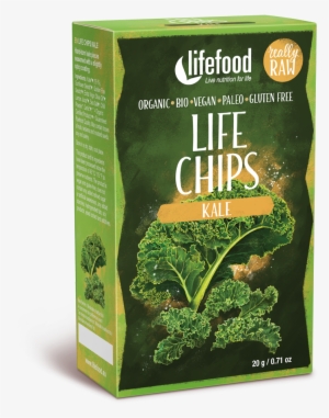 Raw Organic Kale Life Chips - Chips Di Verdure - Cavolo Verde Croccante