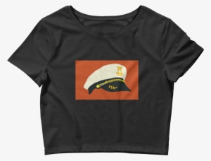 Captain's Hat Crop Top - Alien 1 - Post - Crew Top W