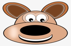 Dog Face Clipart - Happy Dog Face Clipart
