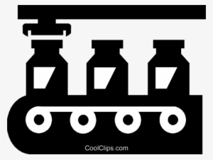Assembly Line Royalty Free Vector Clip Art Illustration - Assembly Line Clipart Black And White