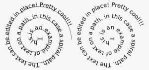 Text On A Spiral Path - Circle